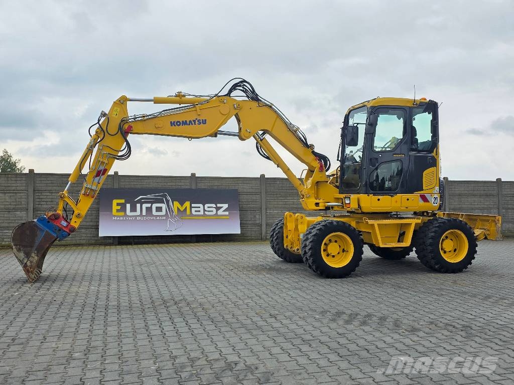 Komatsu PW 98MR-8, 2017 ROK, 5200 MTH, BEZ DPF i ADBLUE Bageri na kotačima