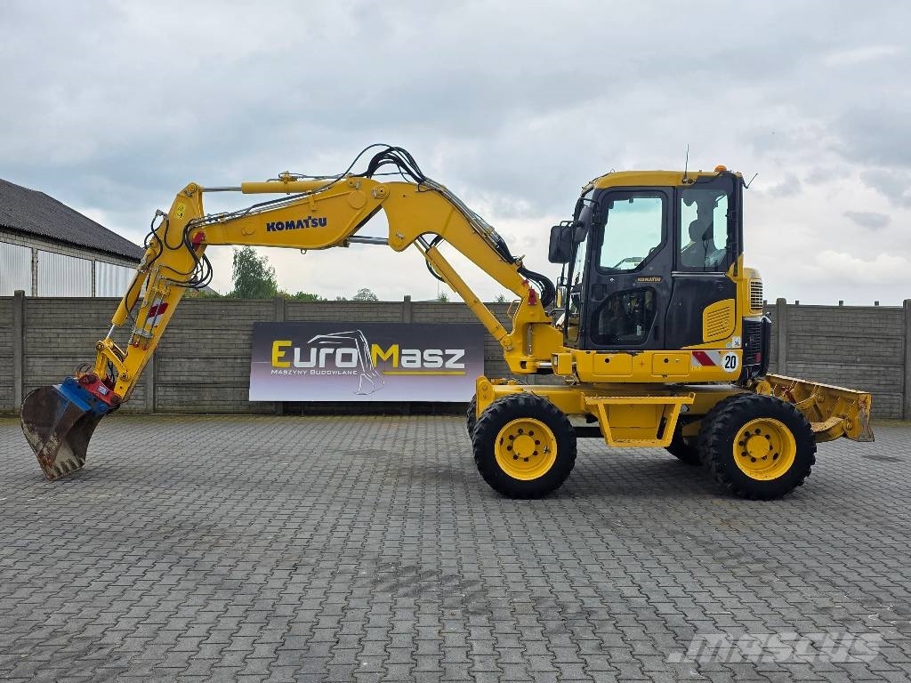 Komatsu PW 98MR-8, 2017 ROK, 5200 MTH, BEZ DPF i ADBLUE Bageri na kotačima
