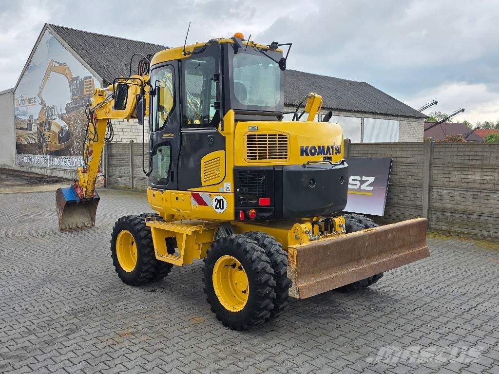 Komatsu PW 98MR-8, 2017 ROK, 5200 MTH, BEZ DPF i ADBLUE Bageri na kotačima