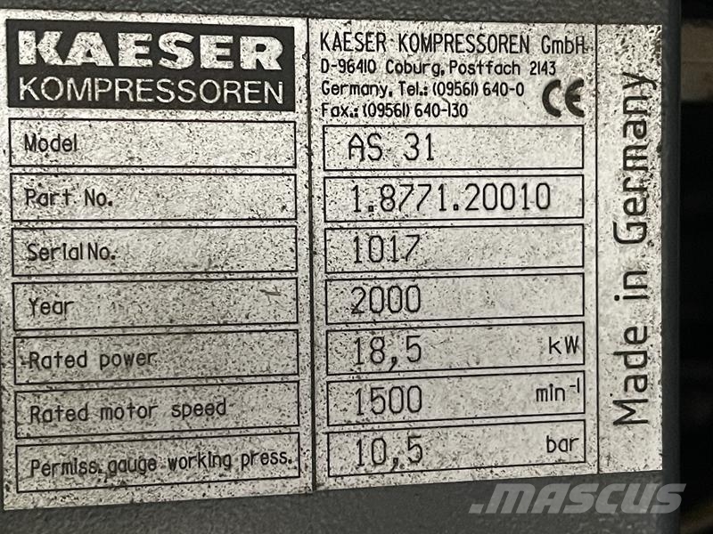 Kaeser AS 31 Kompresori