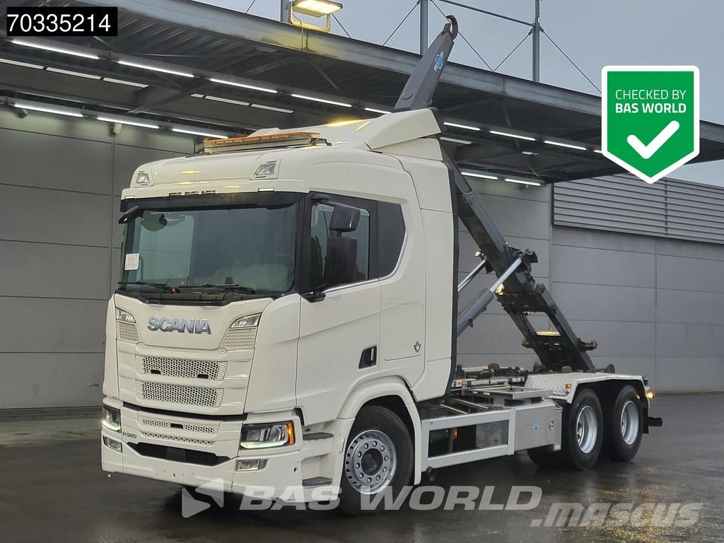 Scania R580 R 6X2 AJK containersystem Lift-Axle Full Air Vrachtwagen met containersysteem