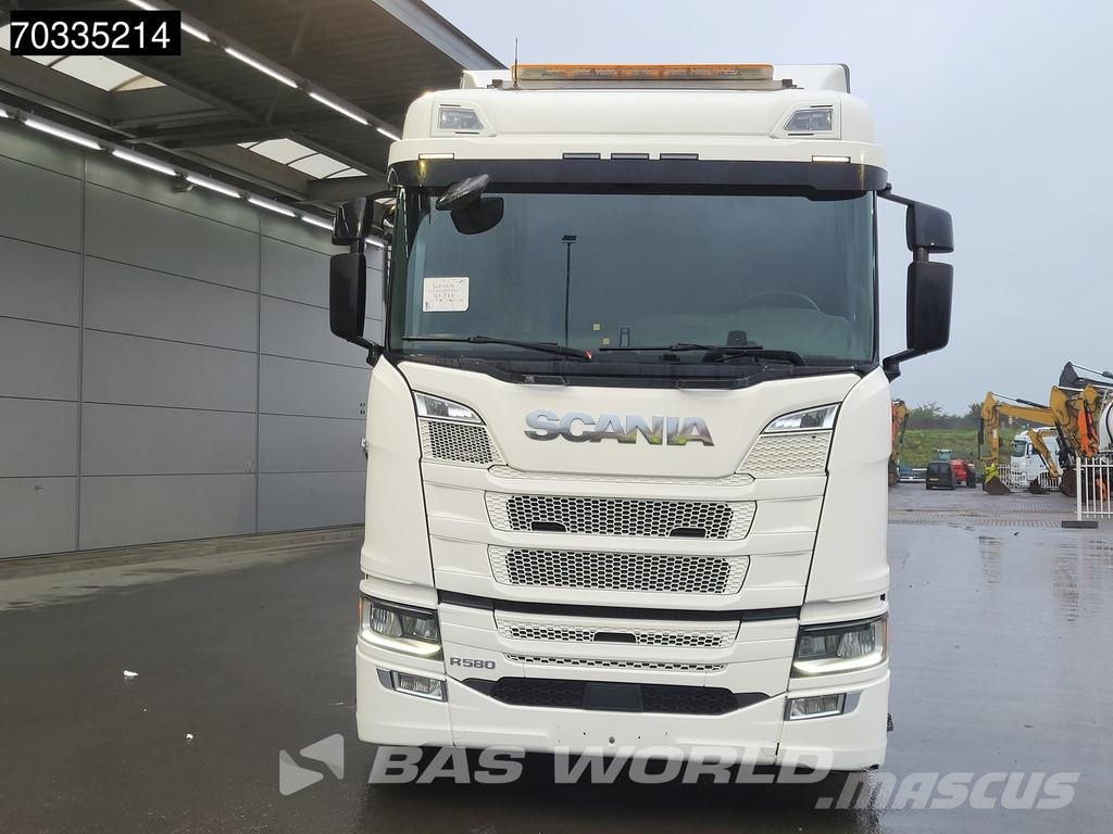 Scania R580 R 6X2 AJK containersystem Lift-Axle Full Air Vrachtwagen met containersysteem
