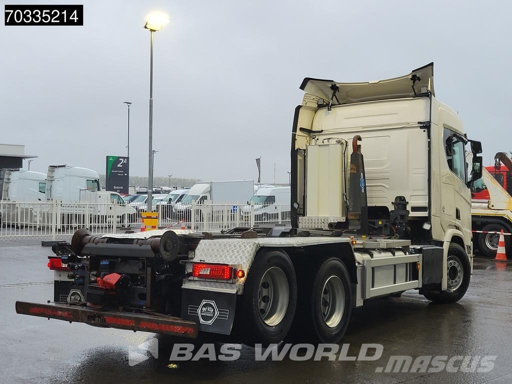 Scania R580 R 6X2 AJK containersystem Lift-Axle Full Air Vrachtwagen met containersysteem