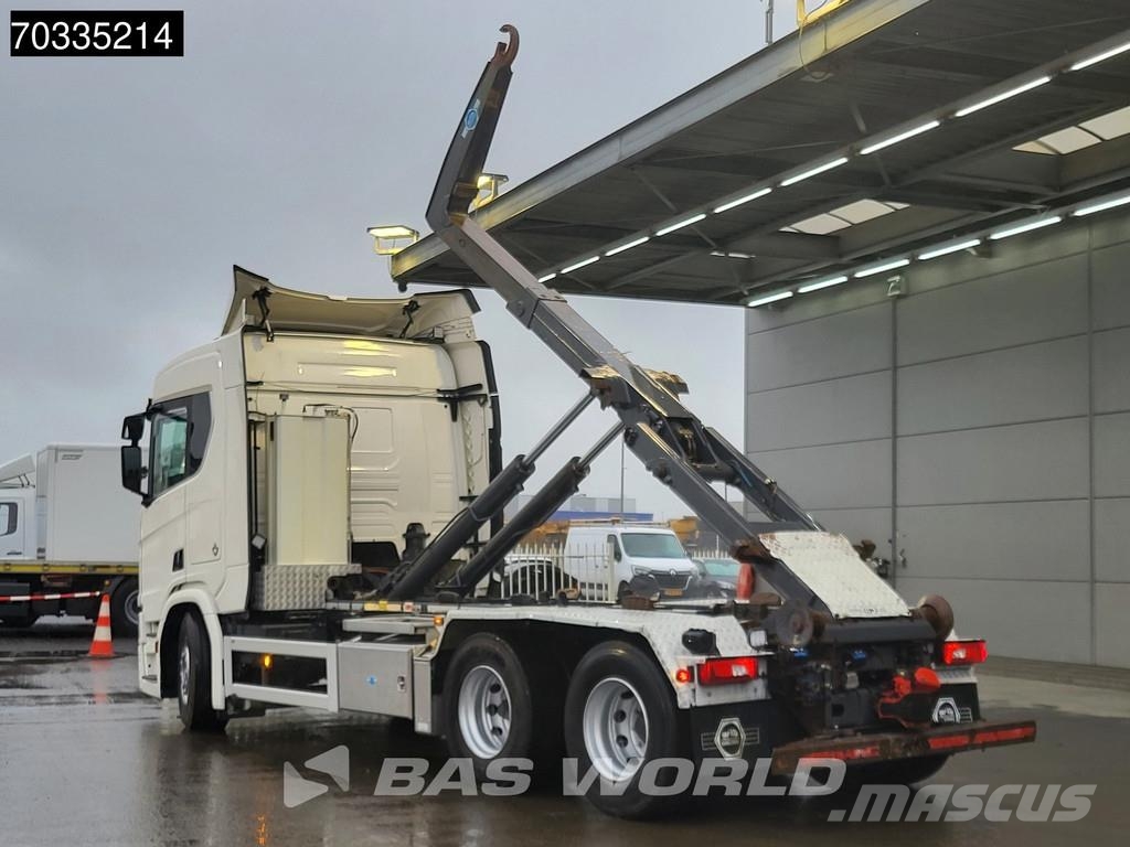 Scania R580 R 6X2 AJK containersystem Lift-Axle Full Air Vrachtwagen met containersysteem