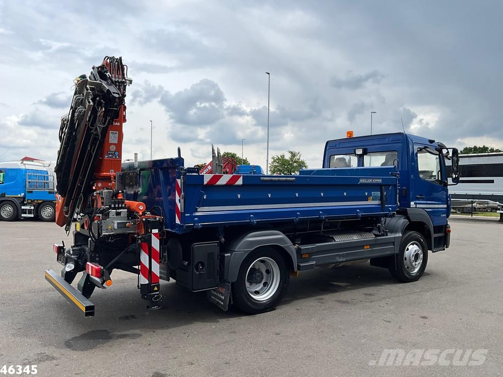 Mercedes-Benz Atego 1524 Euro 6 Atlas 10 Tonmeter laadkraan Just Camiones bañeras basculantes o volquetes