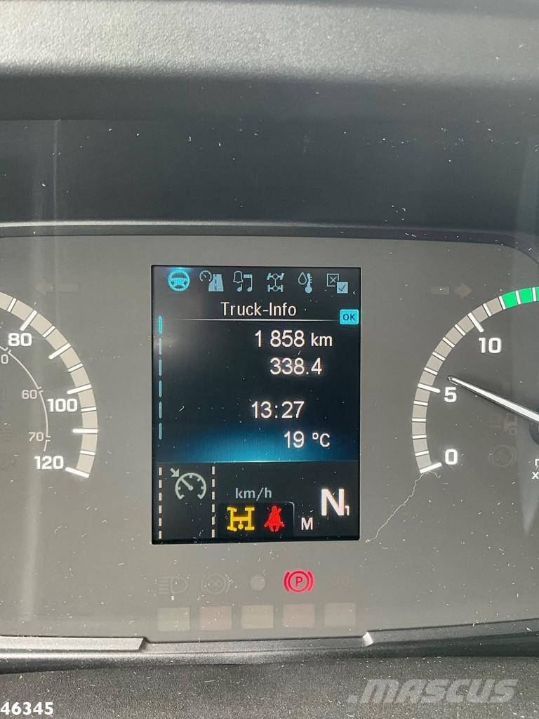 Mercedes-Benz Atego 1524 Euro 6 Atlas 10 Tonmeter laadkraan Just Camiones bañeras basculantes o volquetes