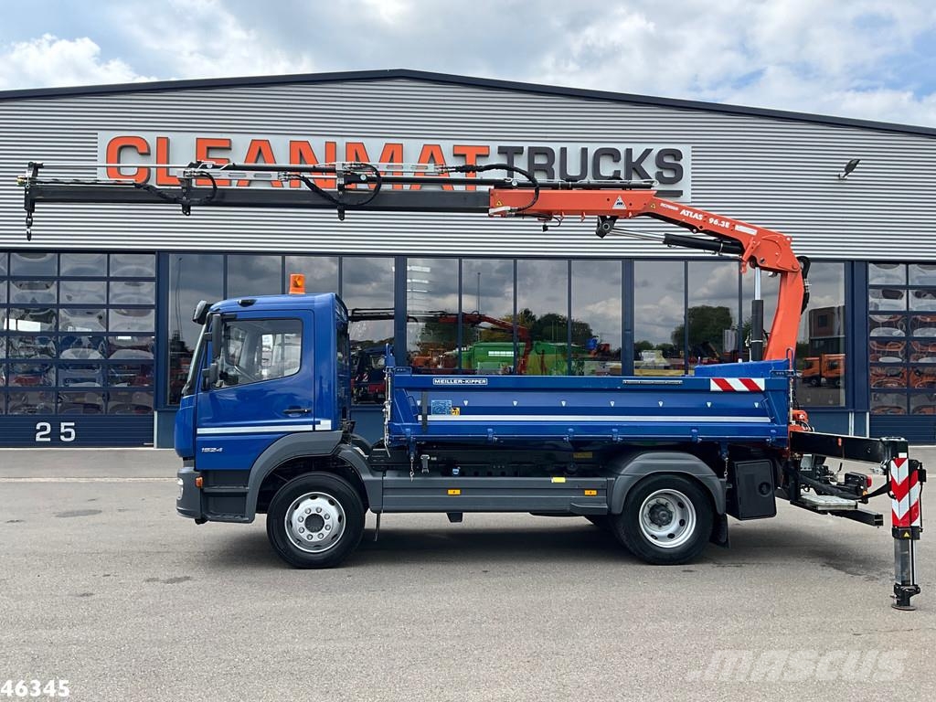 Mercedes-Benz Atego 1524 Euro 6 Atlas 10 Tonmeter laadkraan Just Camiones bañeras basculantes o volquetes