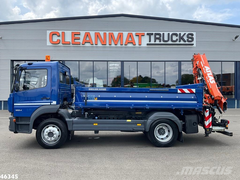 Mercedes-Benz Atego 1524 Euro 6 Atlas 10 Tonmeter laadkraan Just Camiones bañeras basculantes o volquetes