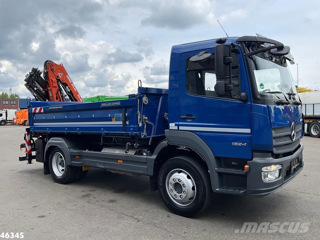 Mercedes-Benz Atego 1524 Euro 6 Atlas 10 Tonmeter laadkraan Just Camiones bañeras basculantes o volquetes