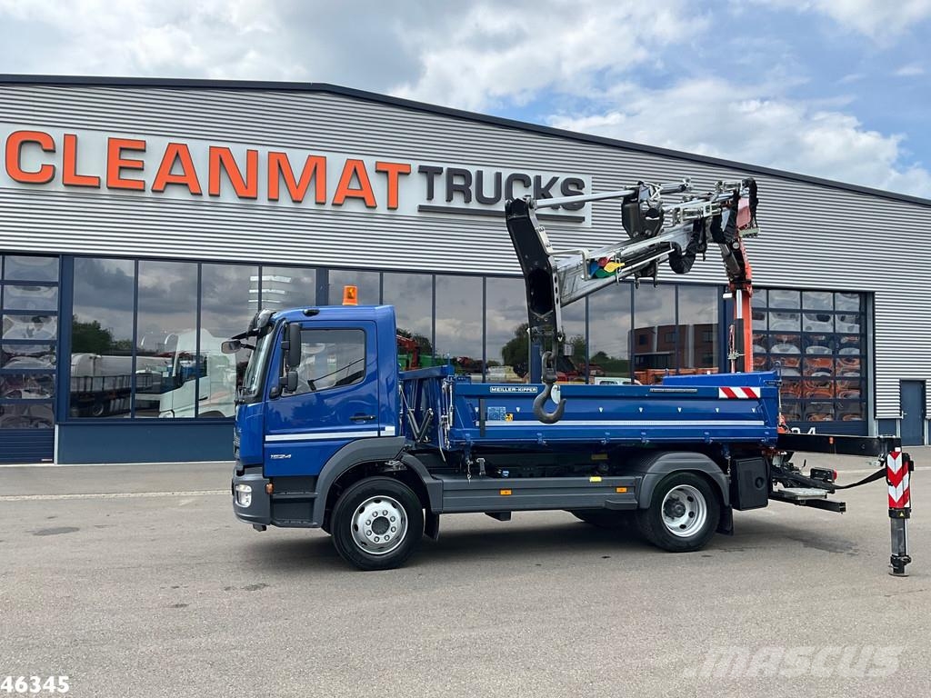 Mercedes-Benz Atego 1524 Euro 6 Atlas 10 Tonmeter laadkraan Just Camiones bañeras basculantes o volquetes