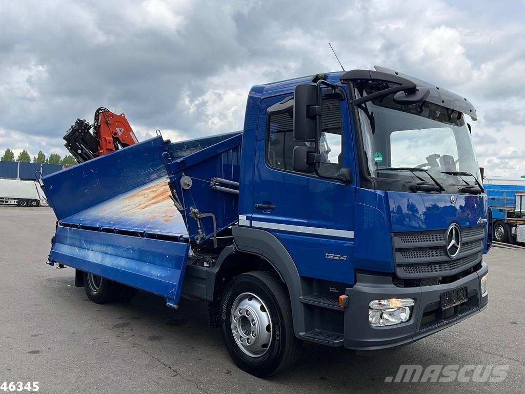 Mercedes-Benz Atego 1524 Euro 6 Atlas 10 Tonmeter laadkraan Just Camiones bañeras basculantes o volquetes