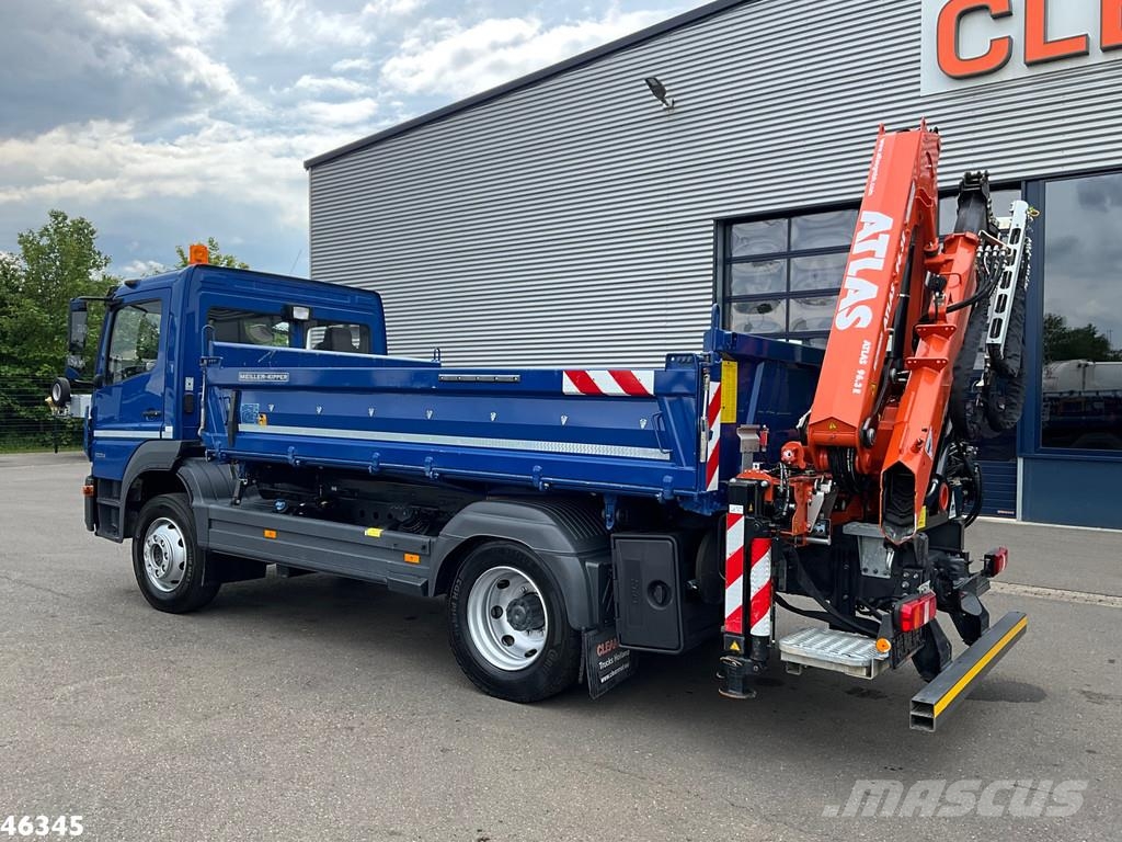 Mercedes-Benz Atego 1524 Euro 6 Atlas 10 Tonmeter laadkraan Just Camiones bañeras basculantes o volquetes
