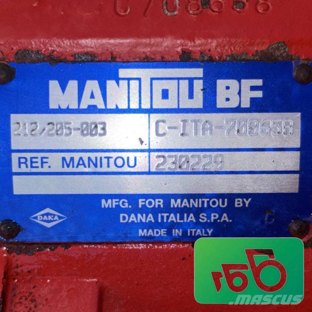 Manitou MT 732 Dana 212/205-003 drive axle Važiuoklė ir suspensija
