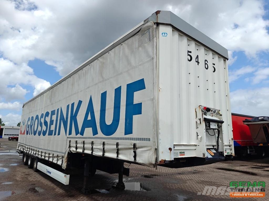 Krone SD Curtain-sided Semi-Low Loader - Pop-up Roof - 3 نصف مقطورة مسطحة منخفضة