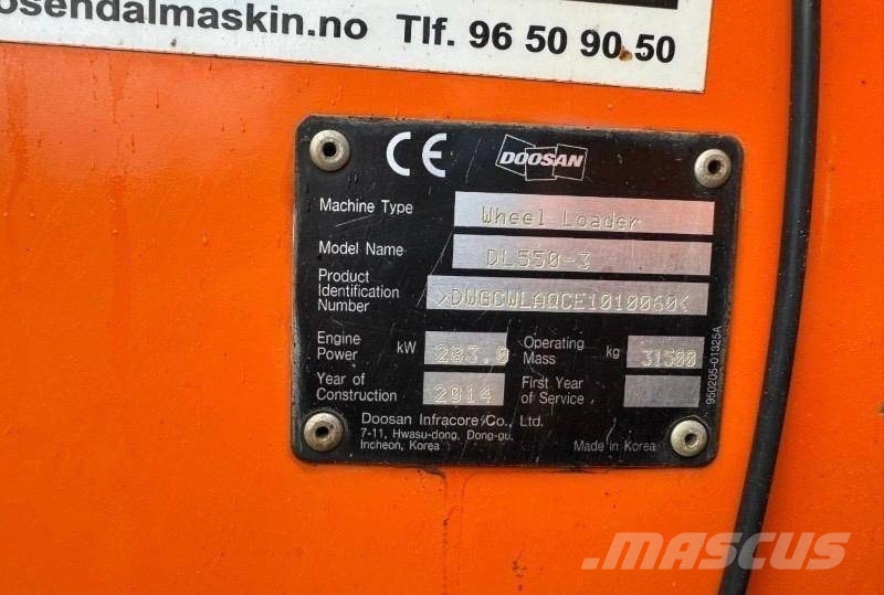 Doosan DL 550-3 Radlader wheel loader Wheel loaders