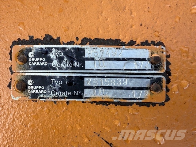 CASE WX 165 CARRARO AXLES USED Osovine