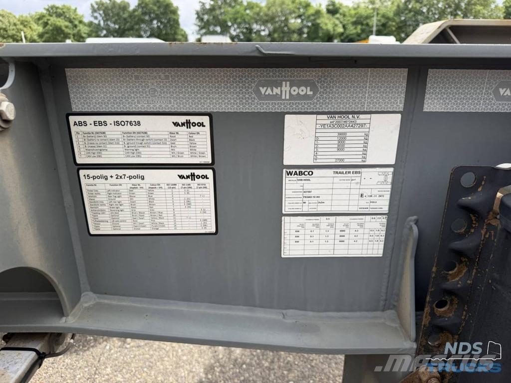 Van Hool A3C002 - multi, JOST Disc نصف مقطورات حاويات
