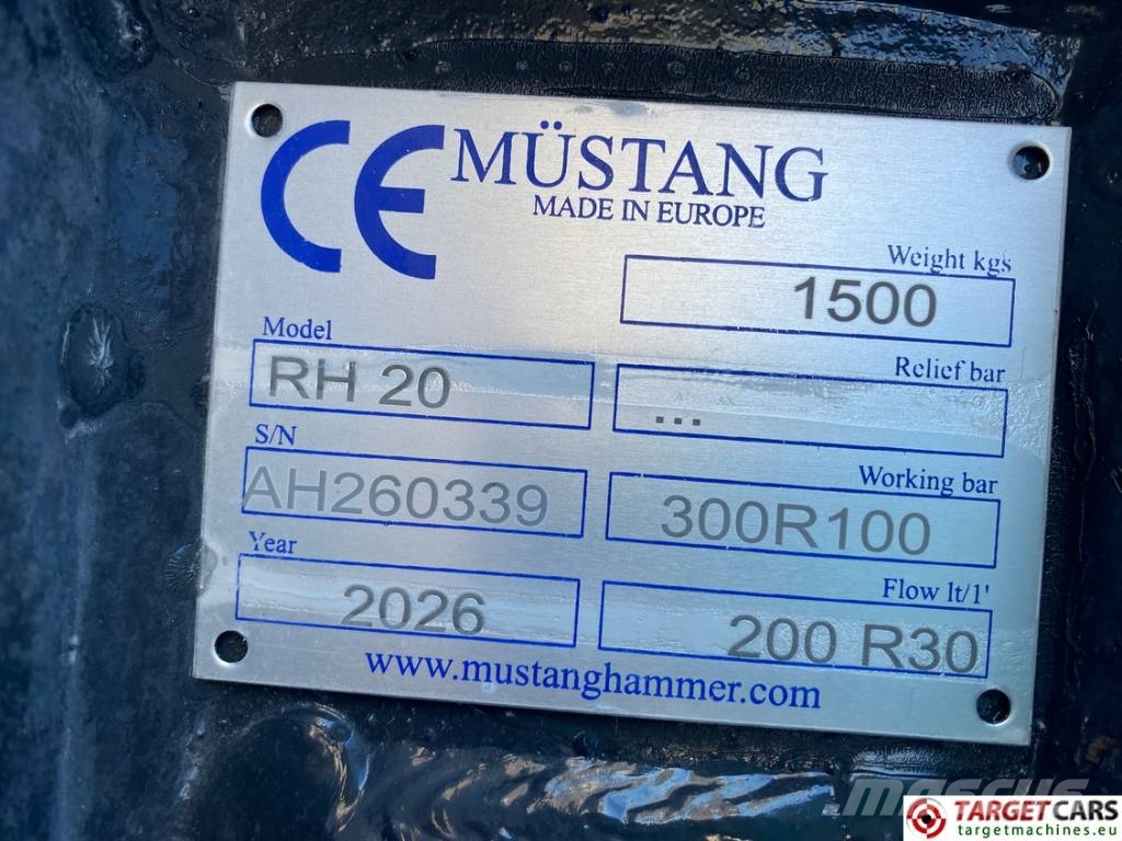 Mustang RH20 Hydraulic Rotation Pulverizer Shear 15~22T Vergruizers
