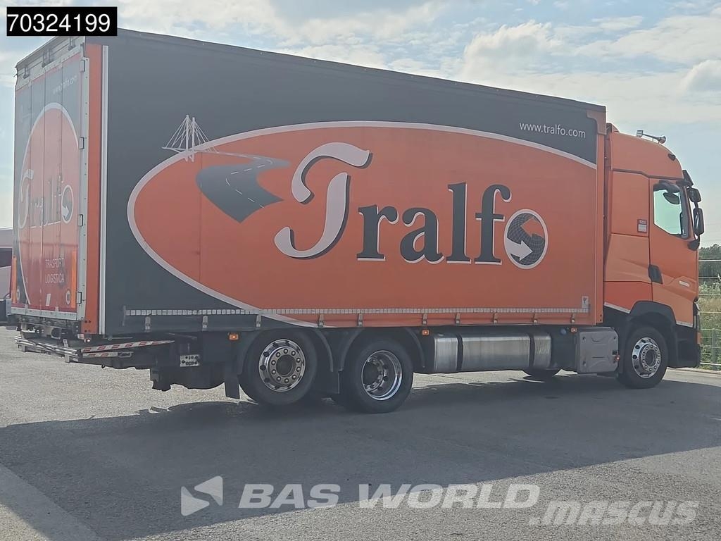 Renault T 480 T 6X2 Retarder Lift Axle Full Air Tailgate A Camiones de caja de lona