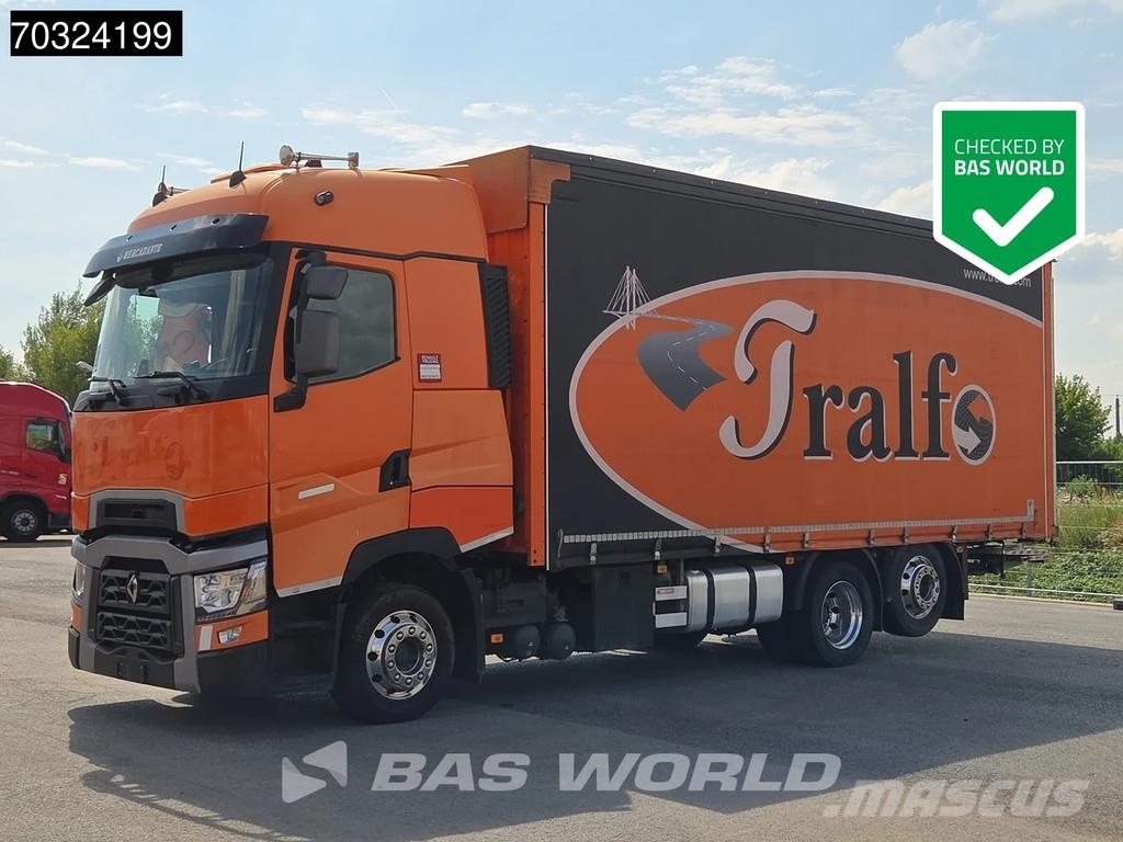 Renault T 480 T 6X2 Retarder Lift Axle Full Air Tailgate A Camiones de caja de lona