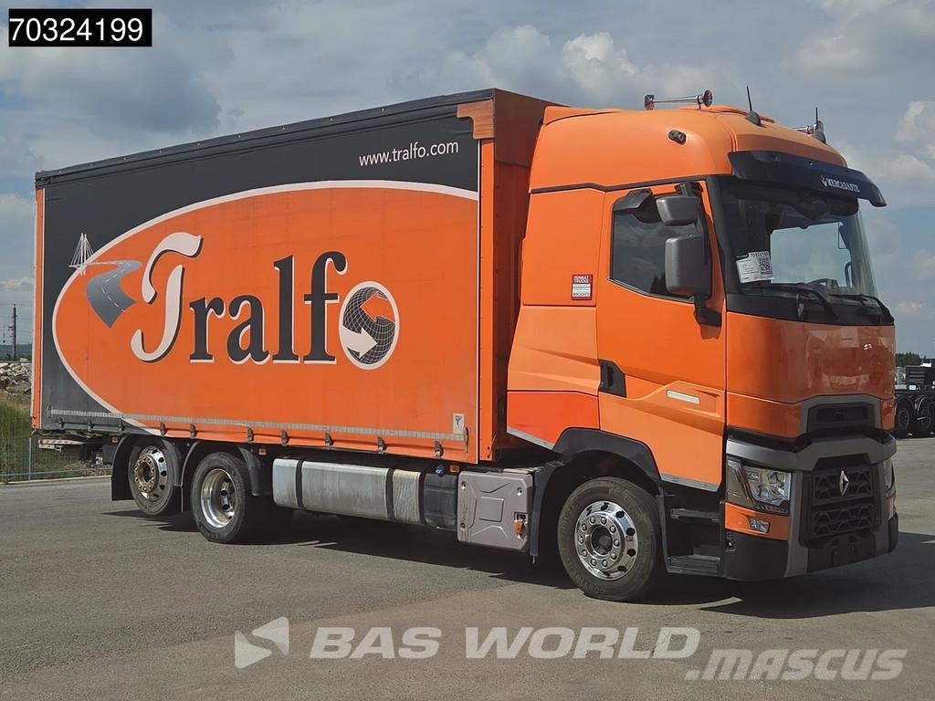 Renault T 480 T 6X2 Retarder Lift Axle Full Air Tailgate A Camiones de caja de lona