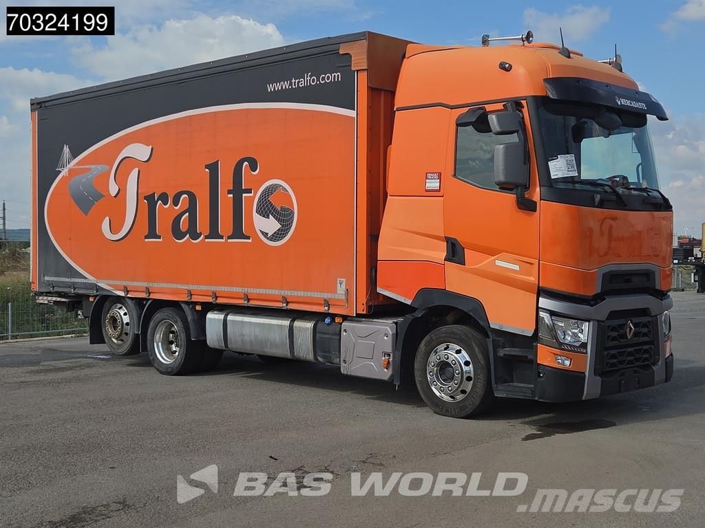 Renault T 480 T 6X2 Retarder Lift Axle Full Air Tailgate A شاحنات بغطاء جانبي