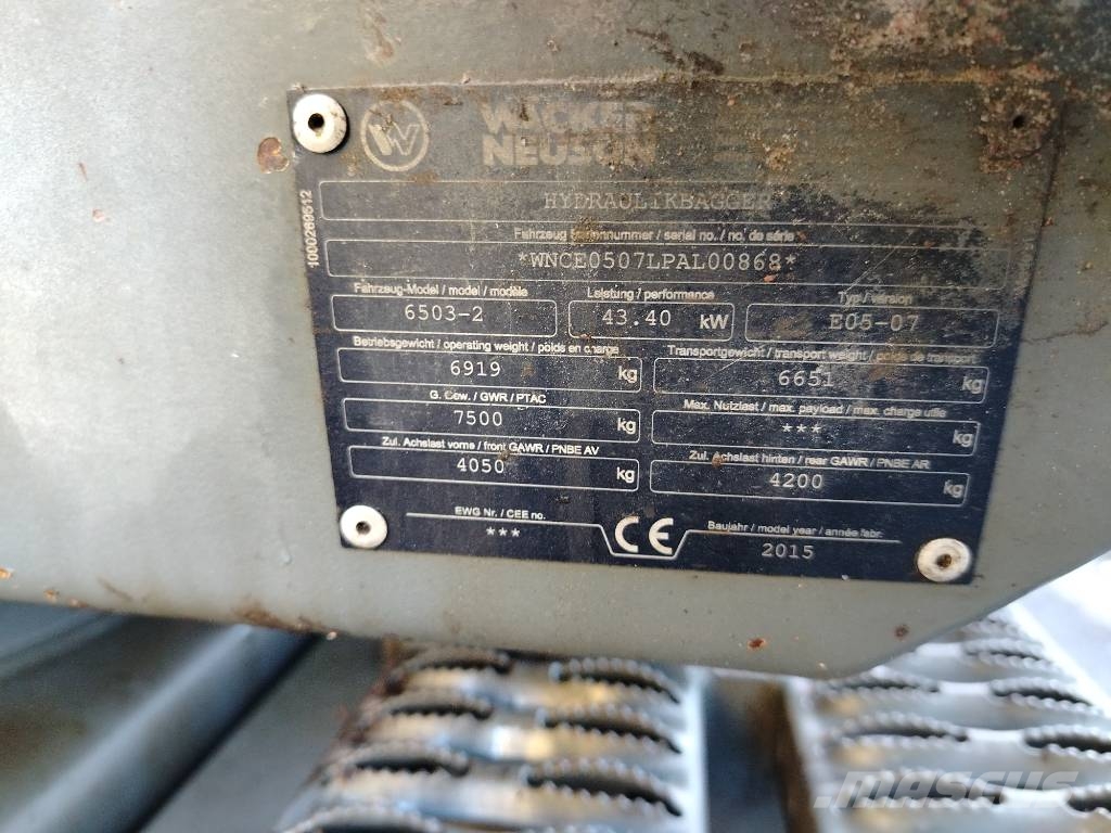 Wacker Neuson 6503-2 Pyöräkaivukoneet