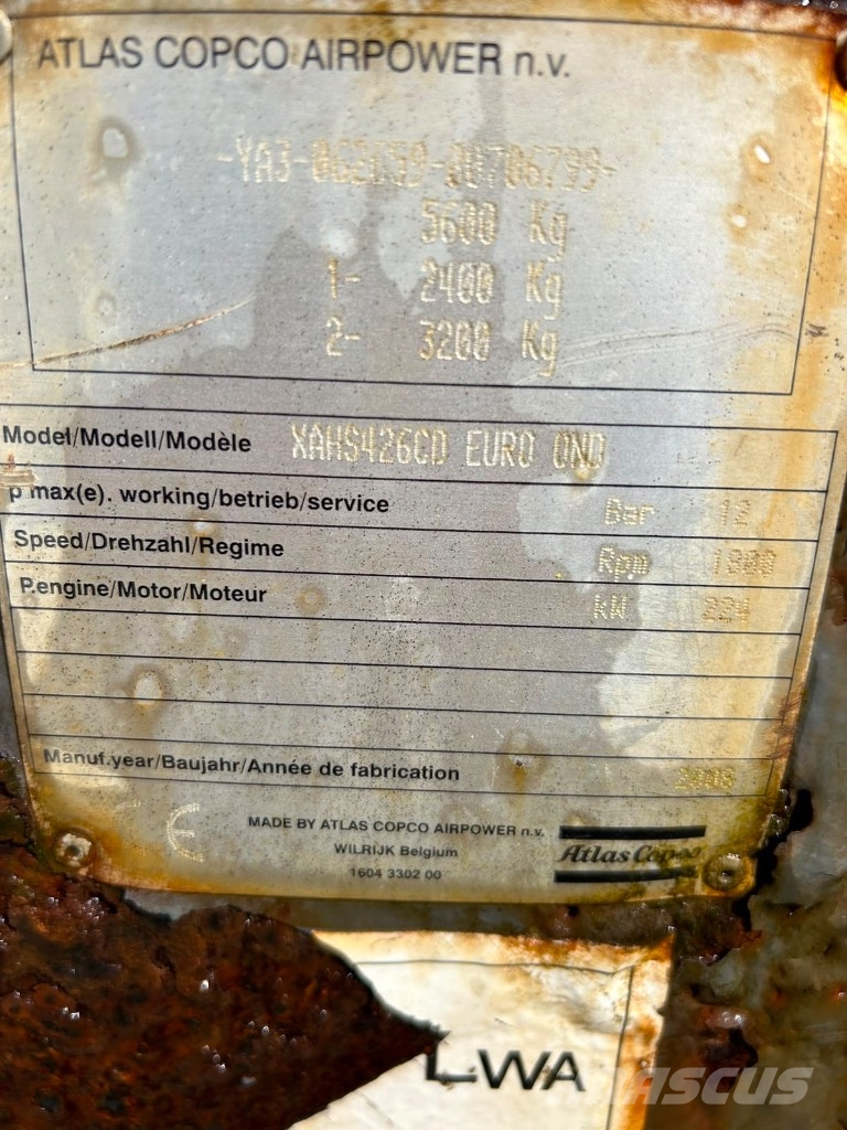 Atlas Copco XAHS 426 CD Συμπιεστές
