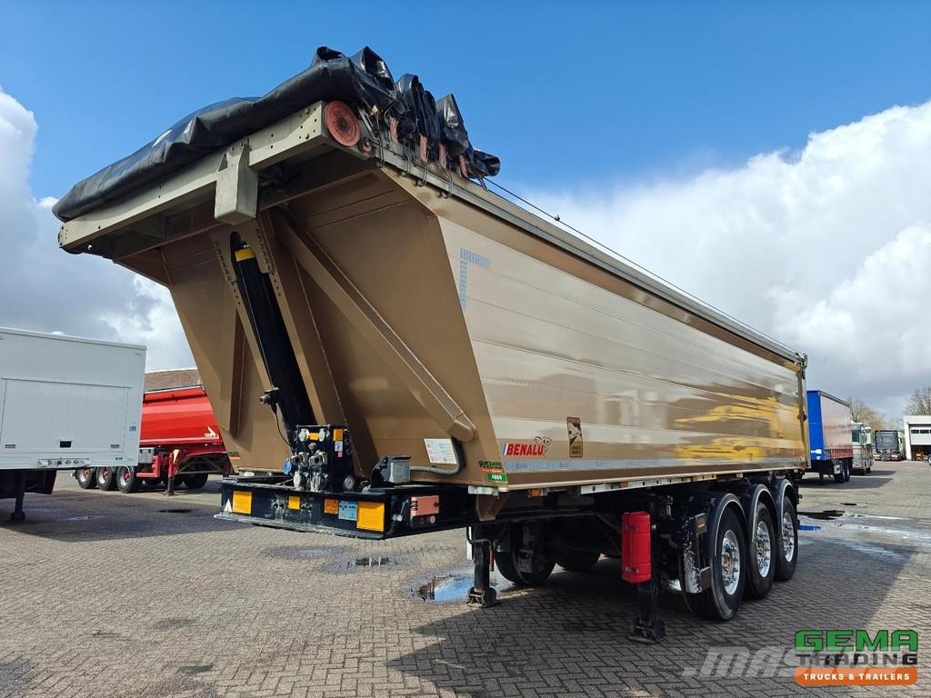 Benalu C39 10C 2AB AluBox/AluChassis 28m³ - Electric Tarp Ανατρεπόμενες ημιρυμούλκες