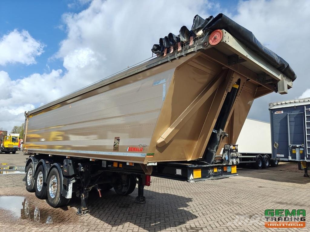 Benalu C39 10C 2AB AluBox/AluChassis 28m³ - Electric Tarp Ανατρεπόμενες ημιρυμούλκες