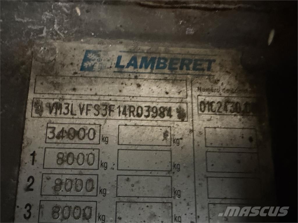 VIN 984 - LAMBERET LVF S3E chladiak VIN 984 Piekabes ar temperatūras kontroli