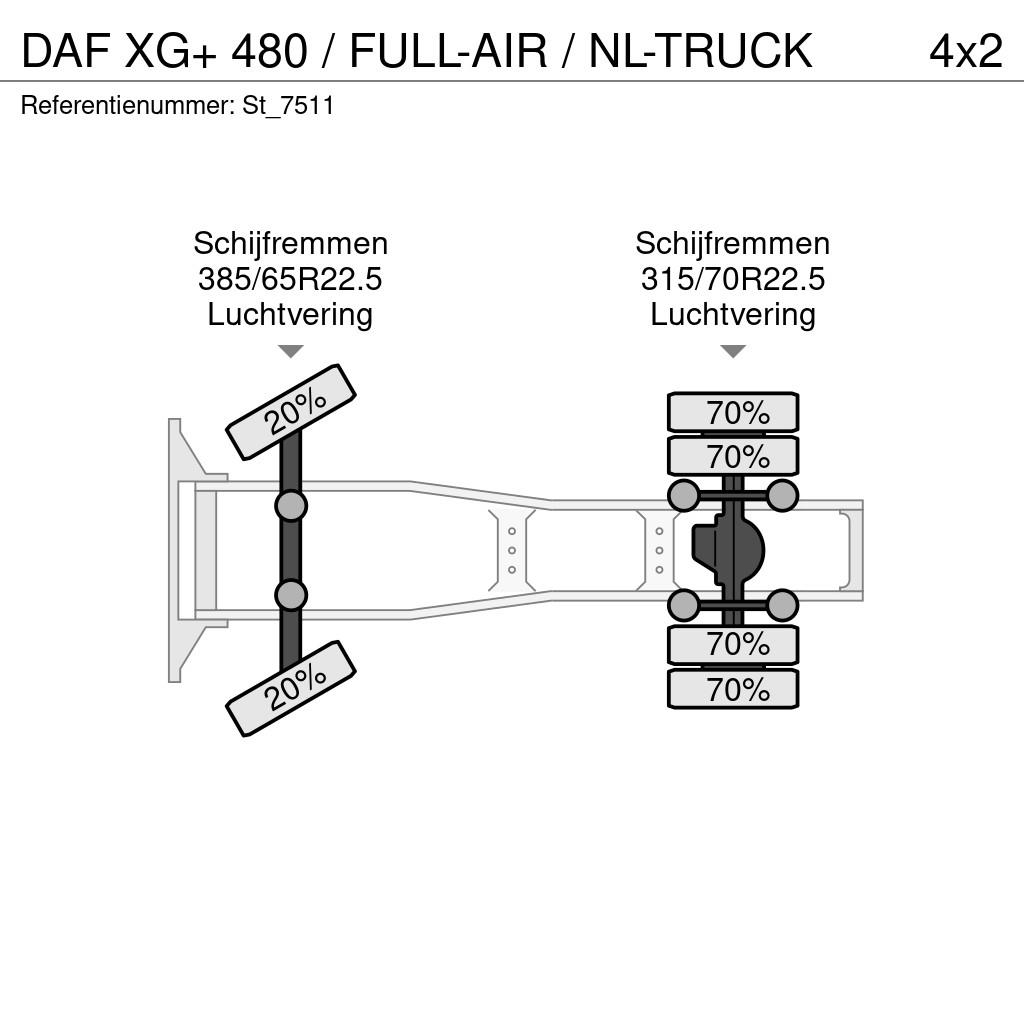 DAF XG+ 480 / FULL-AIR / NL-TRUCK 트랙터 유닛