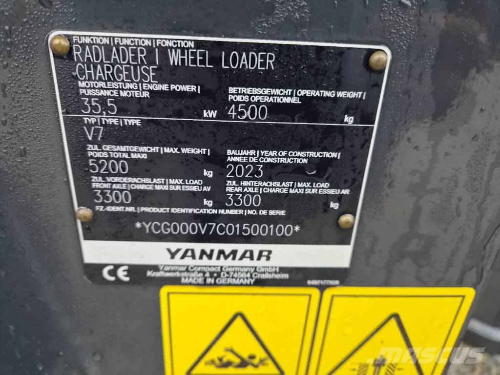 Yanmar V 7 Læssemaskiner på hjul