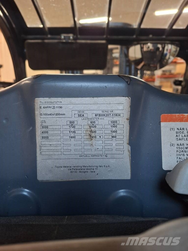 Toyota 8FBMK20T sähkötrukki Sähkötrukit