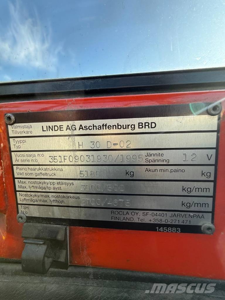 Linde H30D-02 Diesel forklifts