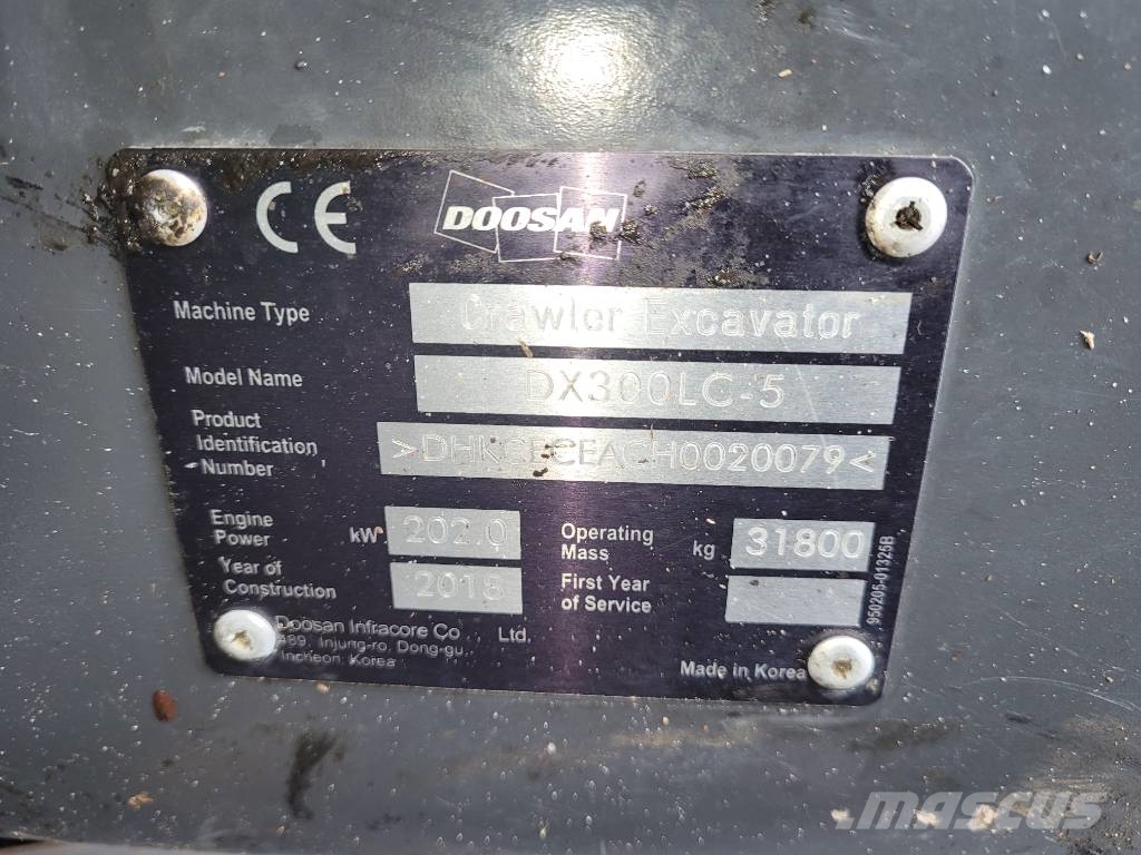 Doosan DX 300 LC-5 Beltegraver