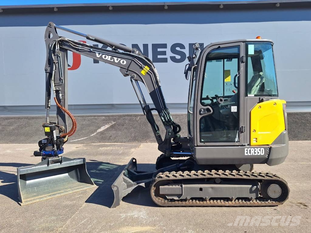 Volvo EC35D PYÖRITTÄJÄLLÄ Mini ekskavatörler, 7 tona dek