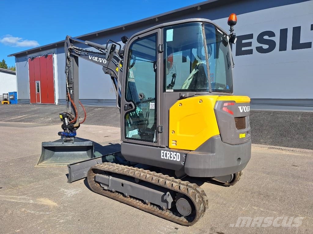 Volvo EC35D PYÖRITTÄJÄLLÄ Mini ekskavatörler, 7 tona dek