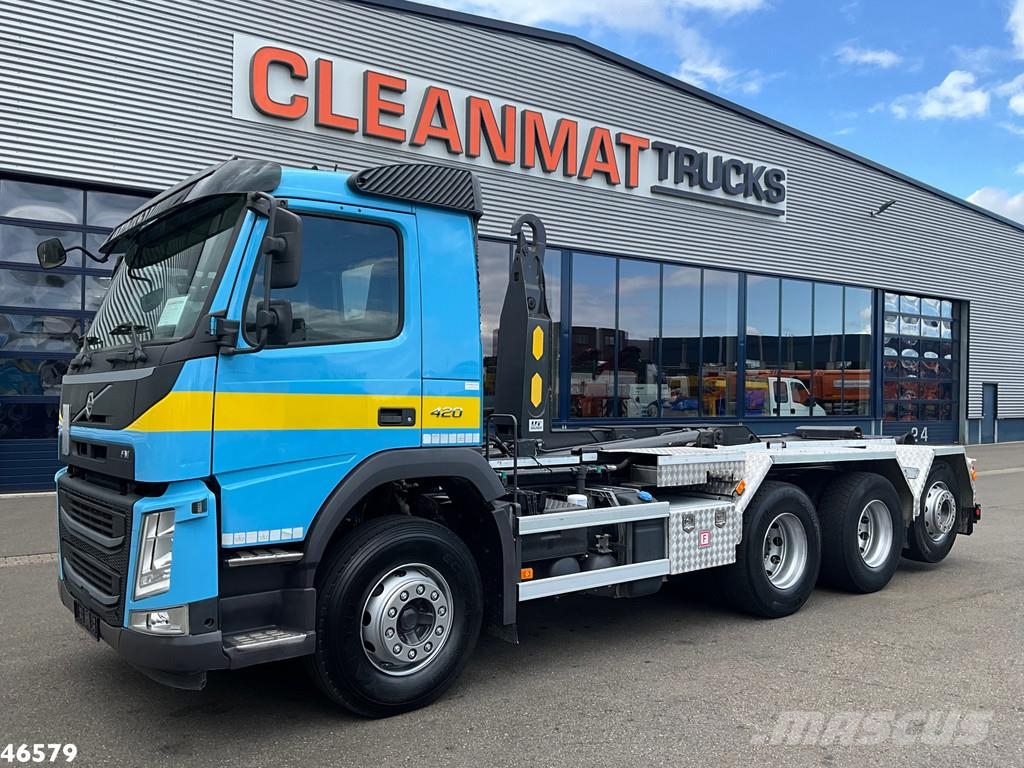 Volvo FM 420 8x4 Euro 6 26 Ton haakarmsysteem Камиони с кран с кука