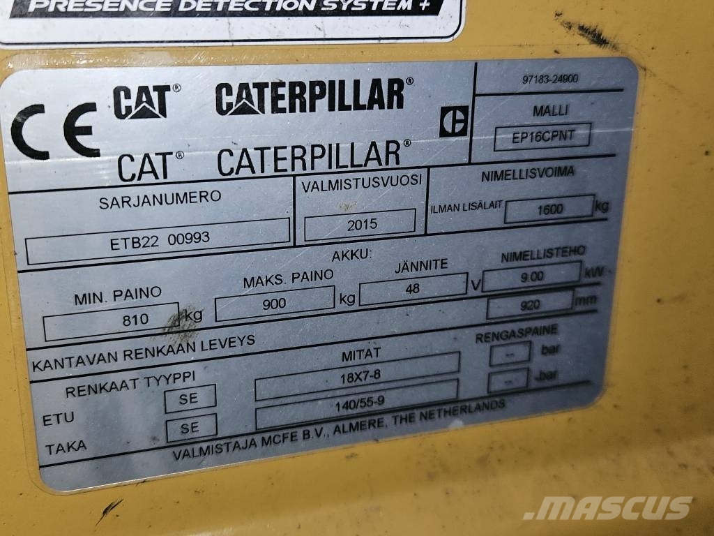 CAT EP16CPNT (V) Elektro Stapler