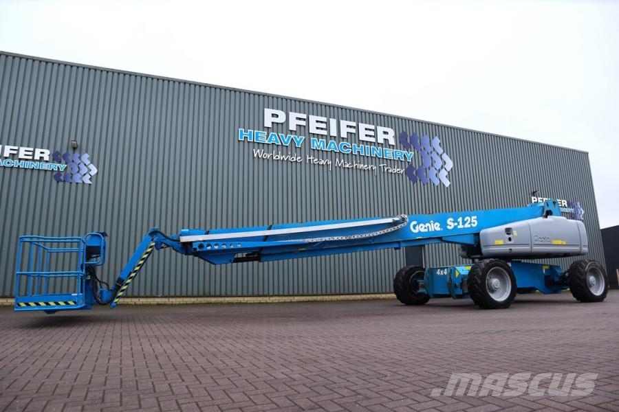 Genie S125 Diesel, 4x4x4 Drive, 40.1m Working Height, 24 Ανυψωτήρες με τηλεσκοπικό βραχίονα