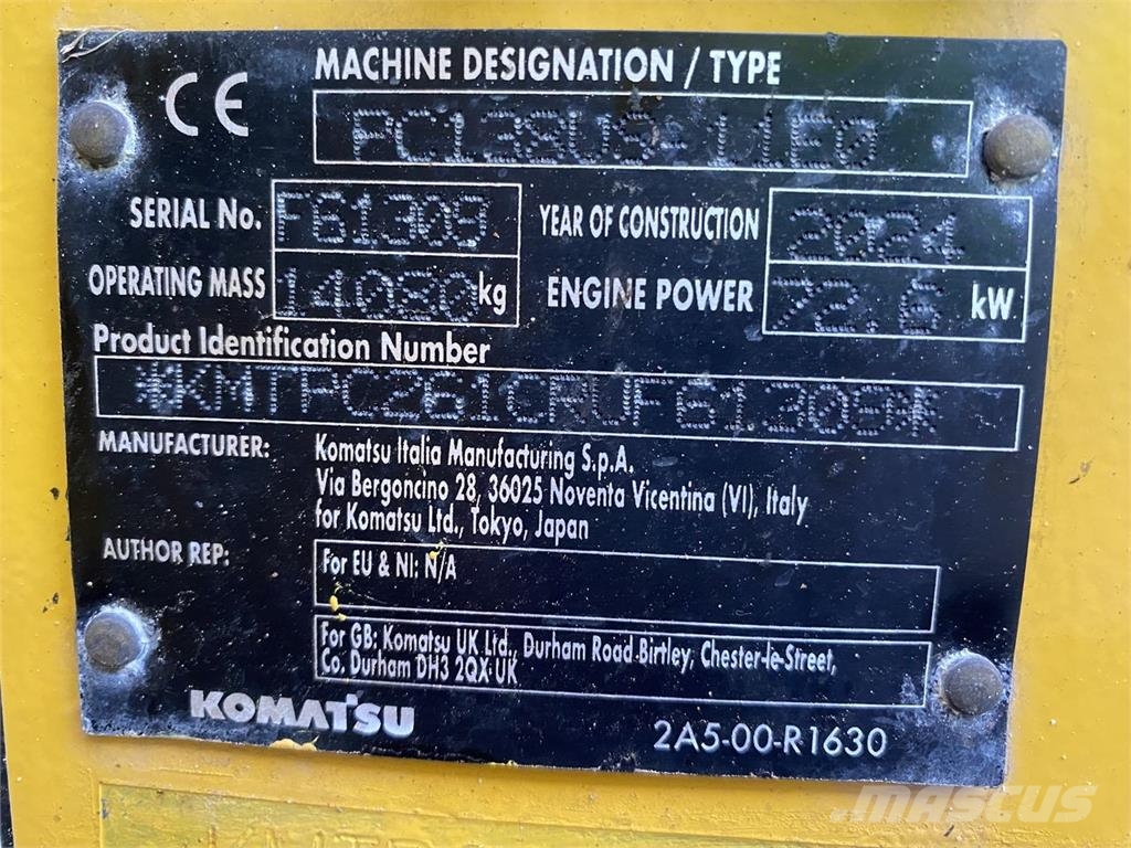 Komatsu PC138US-11EO Telakaivukoneet