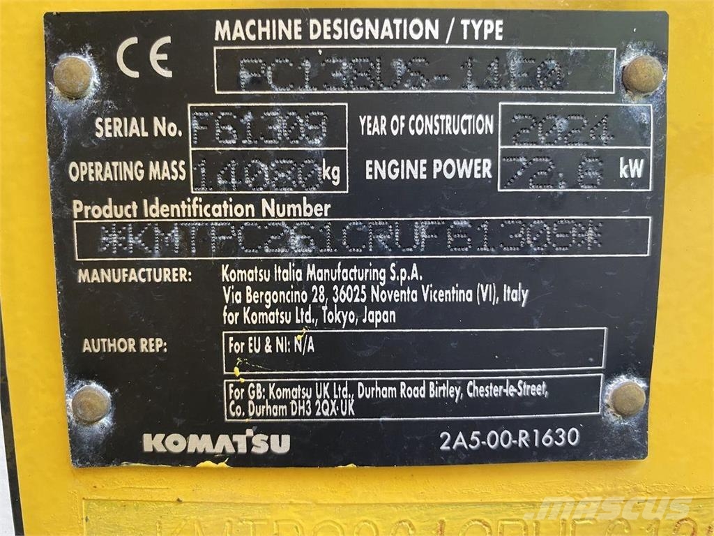 Komatsu PC138US-11EO Bageri gusjeničari