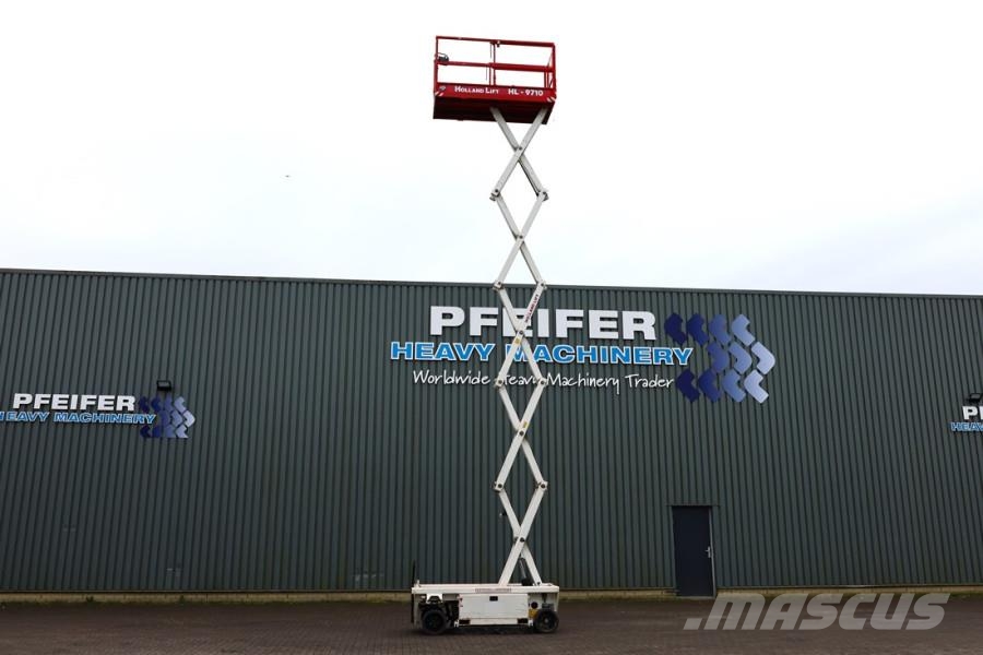 Holland Lift Ecostar HL-9710 Electric, 12m Working Height, 325k Nůžková zvedací plošina