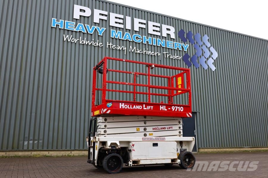 Holland Lift Ecostar HL-9710 Electric, 12m Working Height, 325k Nůžková zvedací plošina