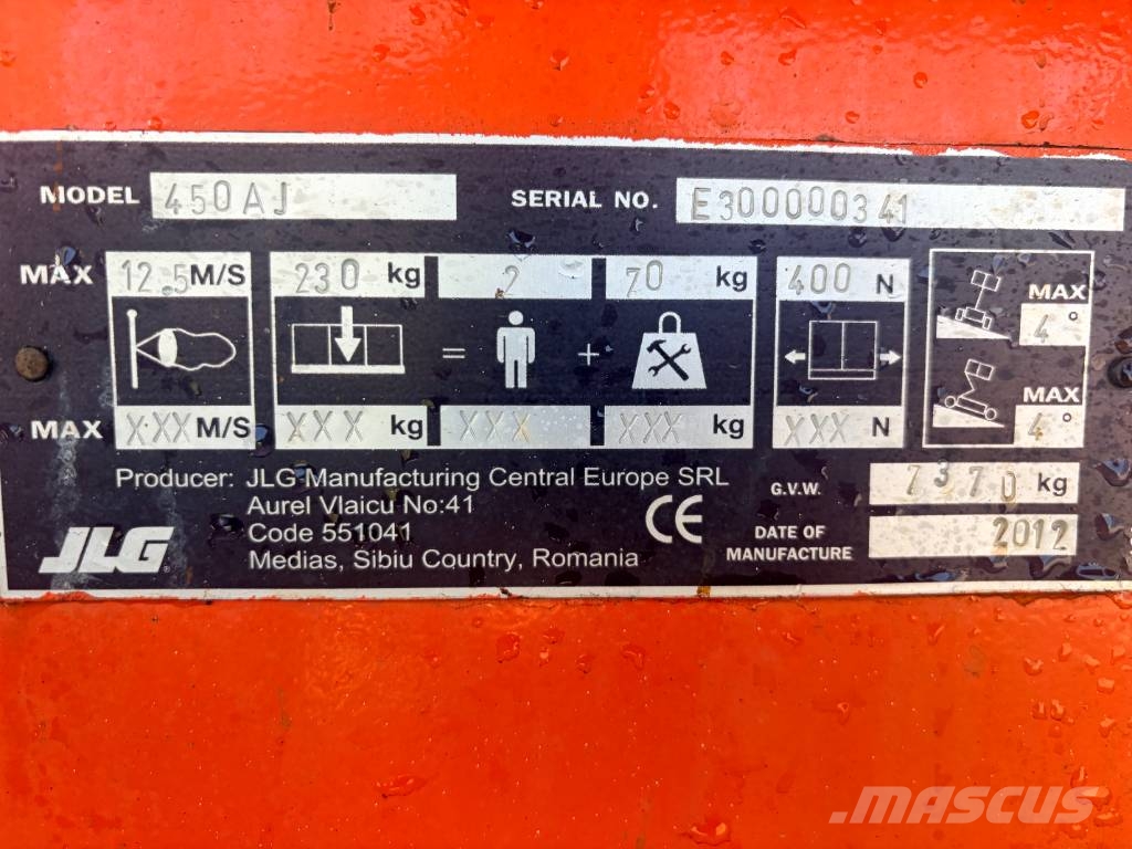 JLG 450 AJ Telescoophoogwerkers