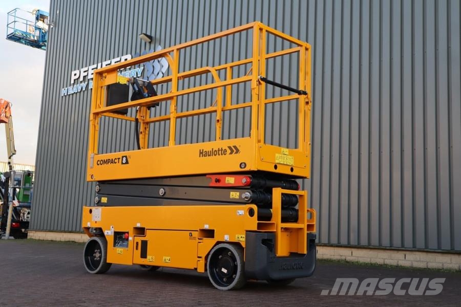 Haulotte Compact 8N Valid inspection, *Guarantee! 8m Workin Scissor lifts