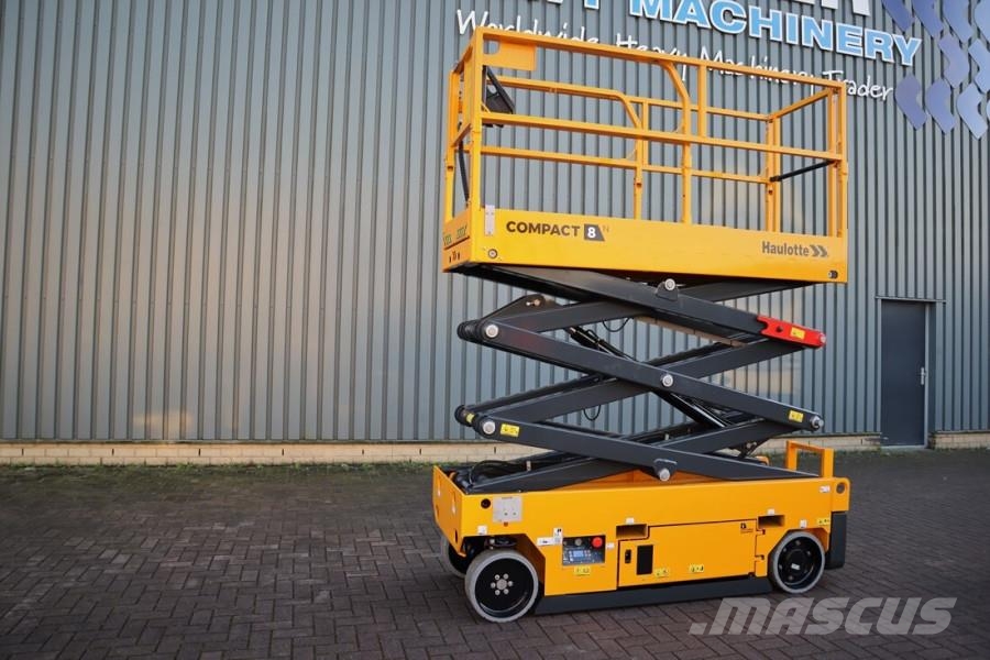 Haulotte Compact 8N Valid inspection, *Guarantee! 8m Workin Scissor lifts