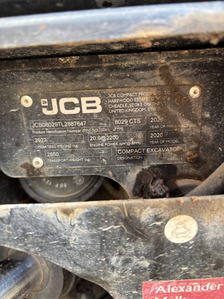 JCB 8029 CTS Miniexcavadoras