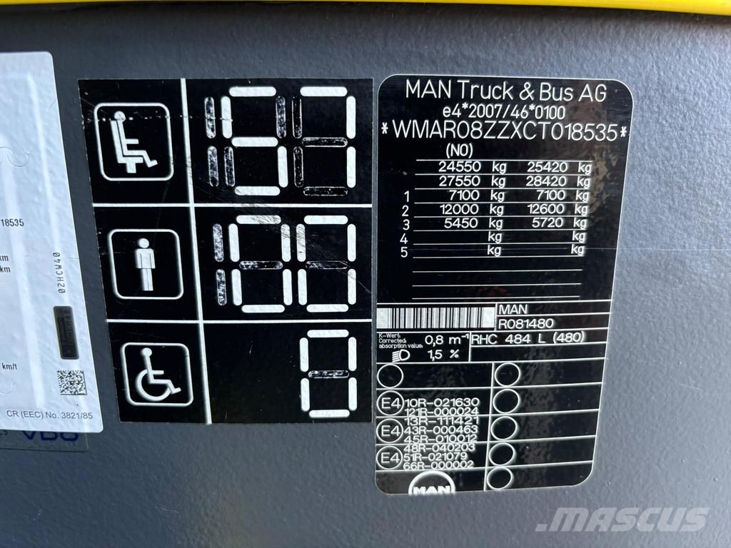 MAN R 08 Lions Coach L 6x2*4 AC / AUXILIARY HEATER / W Tūrisma autobusi